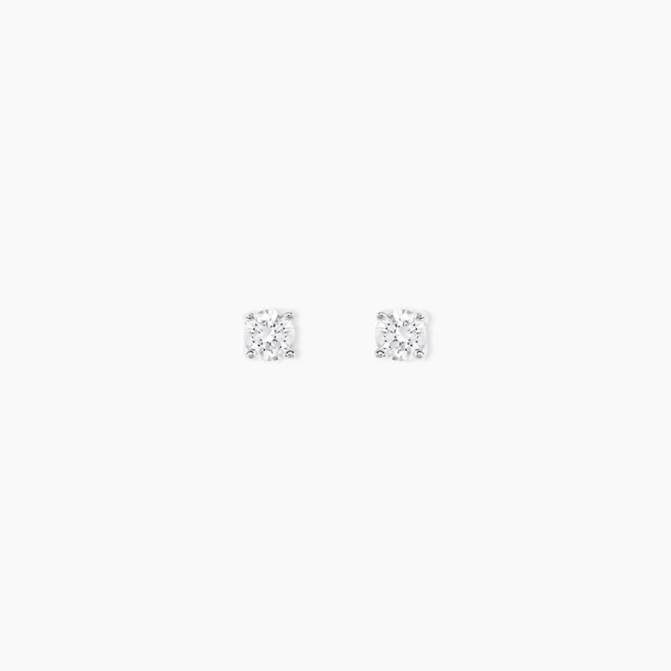 Online Histoire d'Or Boucles D'oreilles Puces Or Blanc Aphrodite Diamants or blanc diamant