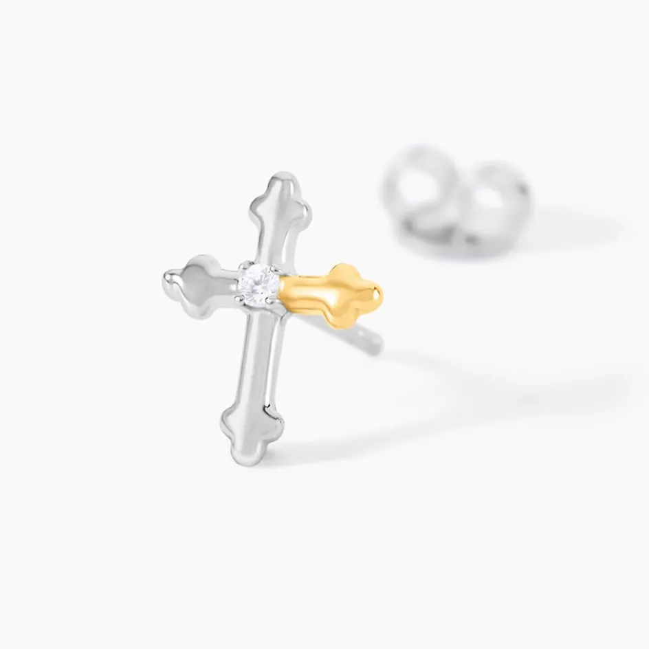 Best Histoire d'Or Boucles D'Oreilles Puces Or Jaune Oxyde De Zirconium