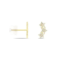 Online Histoire d'Or Boucles D'oreilles Puces Or Jaune Youssa Oxydes De Zirconium