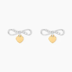 Best Histoire d'Or Boucles D'oreilles Puces Or Jaune Oxyde De Zirconium