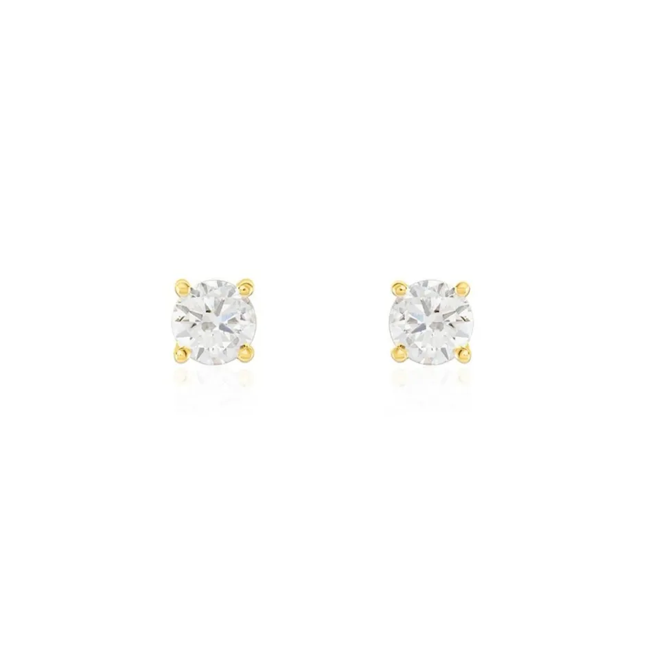 Histoire d'Or Boucles D'oreilles Puces Or Jaune Aphrodite Diamants* Boucles D'Oreilles|Clous D'Oreilles