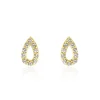 Hot Histoire d'Or Boucles D'oreilles Puces Or Jaune Oxydes De Zirconium