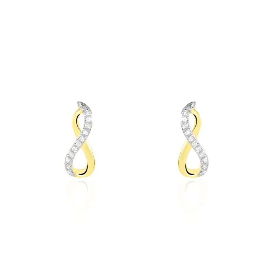 Clearance Histoire d'Or Boucles D'oreilles Puces Osanna s or jaune diamant