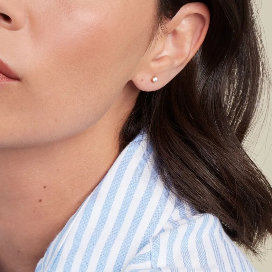 Histoire d'Or Boucles D'oreilles Puces Or Jaune Aphrodite Diamants* Boucles D'Oreilles|Clous D'Oreilles