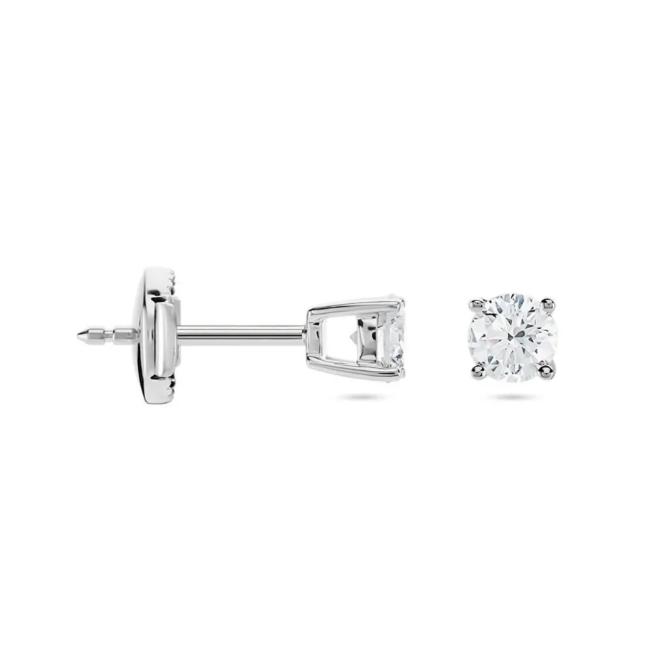 Online Histoire d'Or Boucles D'oreilles Puces Or Blanc Aphrodite Diamant or blanc diamant