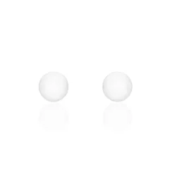 Histoire d'Or Boucles D'oreilles Puces Orbe Argent Blanc Céramique* Boucles D'Oreilles|Boucles D'Oreilles Fantaisie
