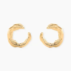 Clearance Histoire d'Or Boucles D'Oreilles Puces Orée Plaque Or Jaune