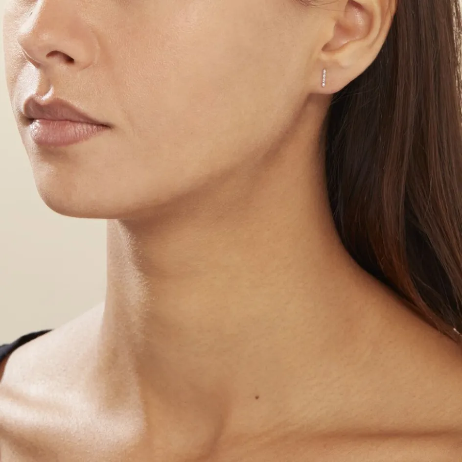 Clearance Histoire d'Or Boucles D'oreilles Puces Or Jaune Puces Judy Diamants