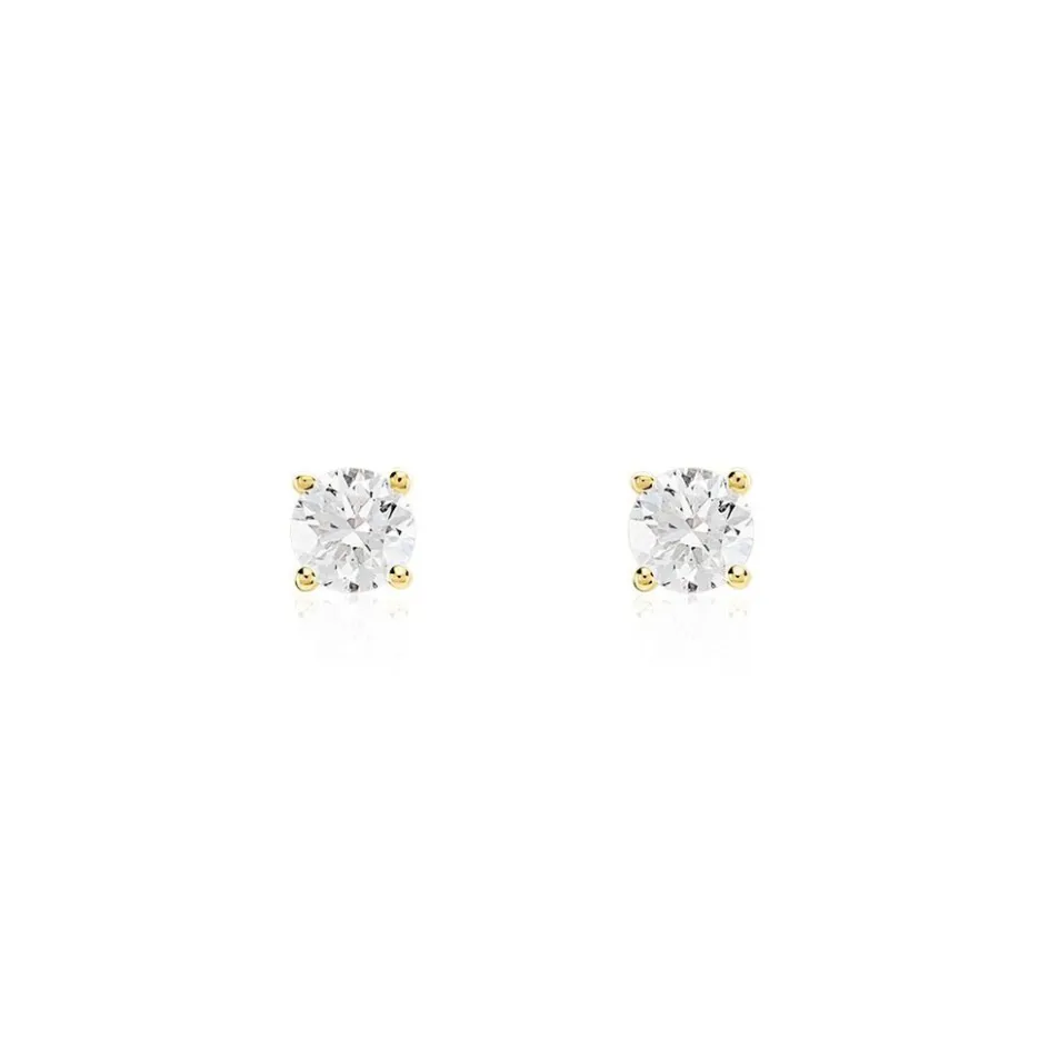 Histoire d'Or Boucles D'oreilles Puces Or Jaune Aphrodite Diamants* Boucles D'Oreilles|Clous D'Oreilles