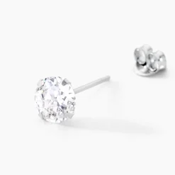 Hot Histoire d'Or Boucles D'oreilles Puces Philia Argent Blanc Oxyde De Zirconium