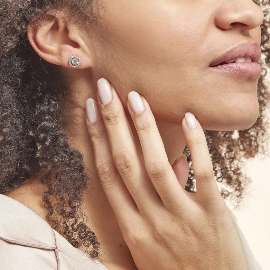 Clearance Histoire d'Or Boucles D'oreilles Puces Plaqué Or Radbod Pierres Artificielles Oxydes