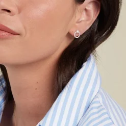 Online Histoire d'Or Boucles D'oreilles Puces Piety Or Jaune Perle De Culture Oxyde