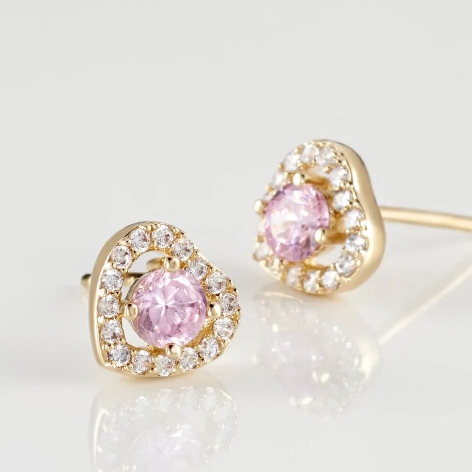 Histoire d'Or Boucles D'oreilles Puces Plaqué Or Jaune Alais Oxyde De Zirconium* Boucles D'Oreilles|Boucles D'Oreilles Fantaisie