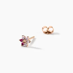 New Histoire d'Or Boucles D'oreilles Puces Pavel Argent Rose Oxyde De Zirconium argent rose oxyde rose