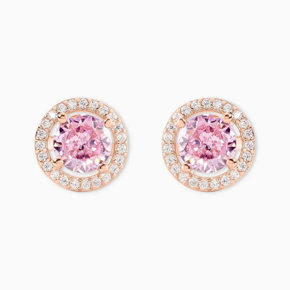 Histoire d'Or Boucles D'oreilles Puces Rio Argent Rose Oxyde* Boucles D'Oreilles|Boucles D'Oreilles Fantaisie