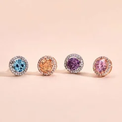 New Histoire d'Or Boucles D'oreilles Puces Rio Argent Rose Oxyde argent rose oxyde champagne