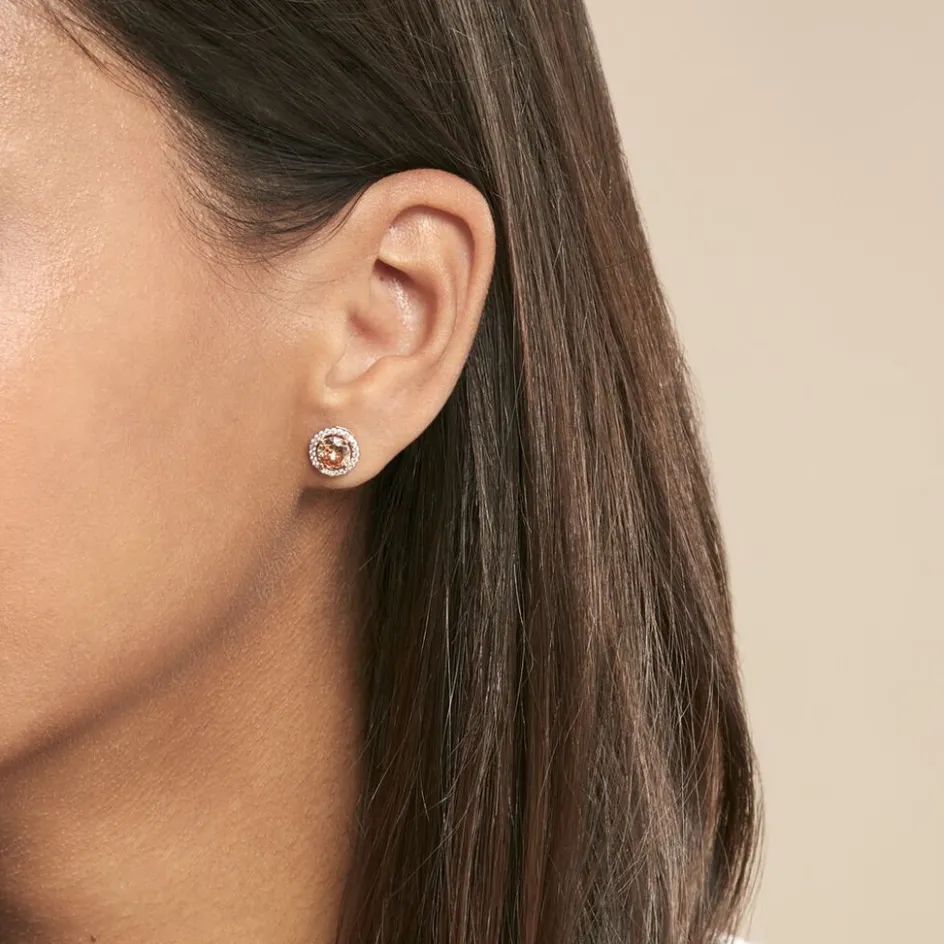 New Histoire d'Or Boucles D'oreilles Puces Rio Argent Rose Oxyde argent rose oxyde champagne