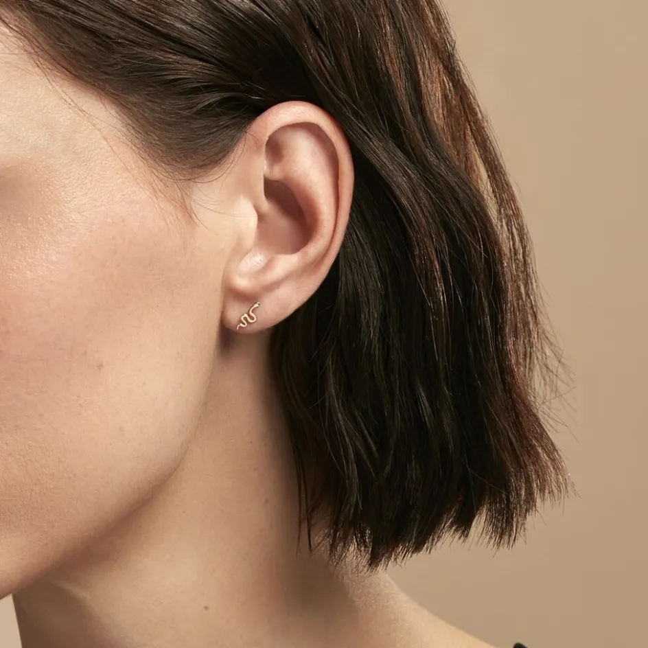 Sale Histoire d'Or Boucles D'oreilles Puces Serafino Or Jaune