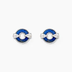 Clearance Histoire d'Or Boucles D'oreilles Puces Serafine Argent Lapis Lazuli Oxyde