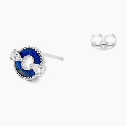 Clearance Histoire d'Or Boucles D'oreilles Puces Serafine Argent Lapis Lazuli Oxyde