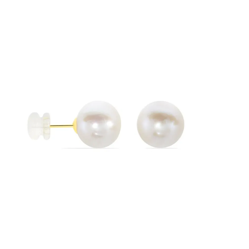 Online Histoire d'Or Boucles D'oreilles Puces Suki Or Jaune Perle De Culture