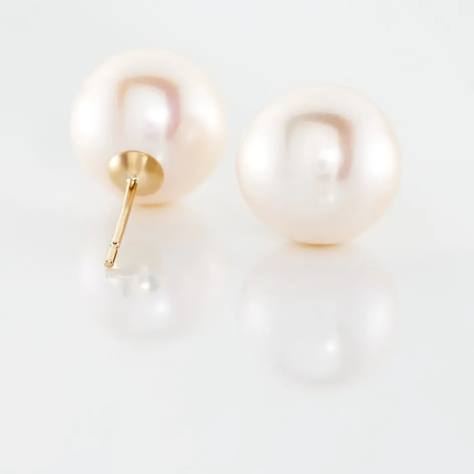 Online Histoire d'Or Boucles D'oreilles Puces Suki Or Jaune Perle De Culture
