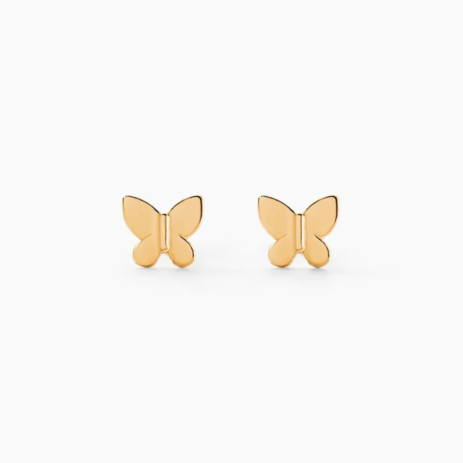 Clearance Histoire d'Or Boucles D'oreilles Puces Siri Or Jaune