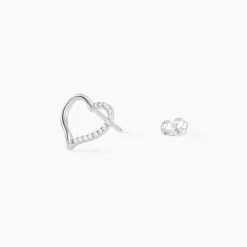 Best Histoire d'Or Boucles D'oreilles Puces Salona Argent Blanc Oxyde De Zirconium