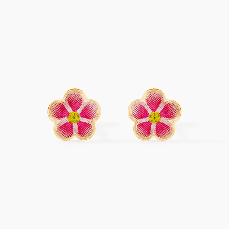 Outlet Histoire d'Or Boucles D'oreilles Puces Syna Fleur Or Jaune