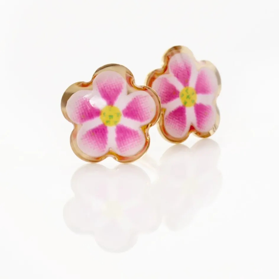 Outlet Histoire d'Or Boucles D'oreilles Puces Syna Fleur Or Jaune