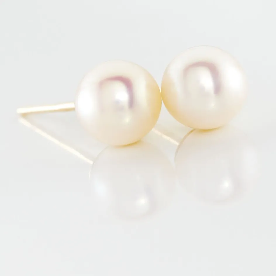 Online Histoire d'Or Boucles D'oreilles Puces Suki Or Jaune Perle De Culture