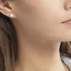 Online Histoire d'Or Boucles D'oreilles Puces Suki Or Jaune Perle De Culture