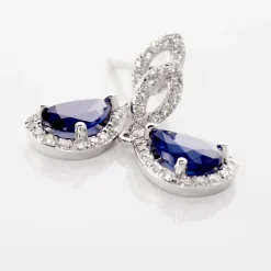 Histoire d'Or Boucles D'oreilles Puces Sissi Et Diamant* Boucles D'Oreilles|Boucles D'Oreilles Pendantes