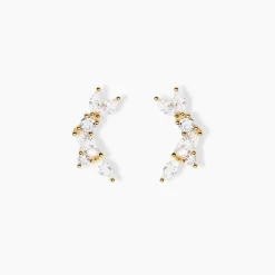 Sale Histoire d'Or Boucles D'Oreilles Puces Sparkle Or Jaune Oxyde De Zirconium