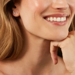 Sale Histoire d'Or Boucles D'Oreilles Puces Sparkle Or Jaune Oxyde De Zirconium