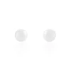 Best Histoire d'Or Boucles D'oreilles Puces Solene Argent Blanc Céramique