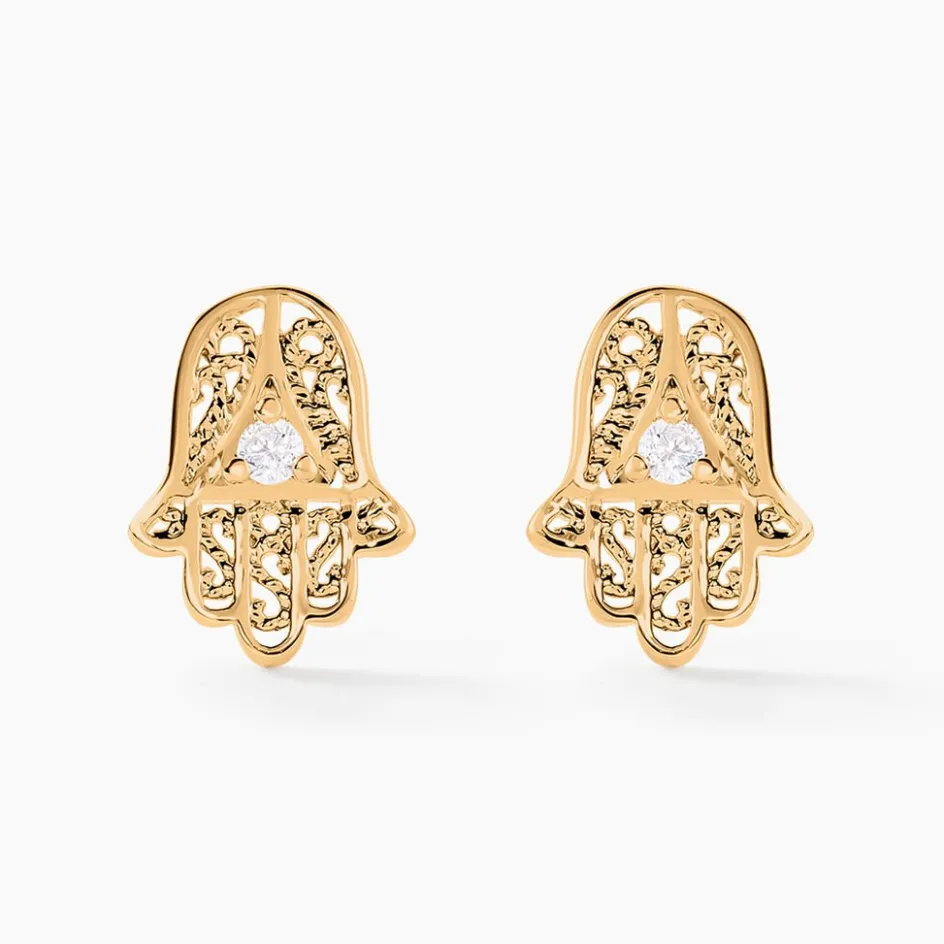 Outlet Histoire d'Or Boucles D'oreilles Puces Stijn Oxydes De Zirconium