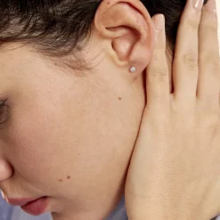 Hot Histoire d'Or Boucles D'oreilles Puces Teani or blanc diamant