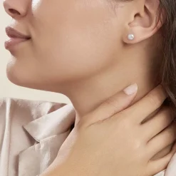 Histoire d'Or Boucles D'oreilles Puces Ursulina Or Jaune Perle De Culture* Boucles D'Oreilles|Clous D'Oreilles