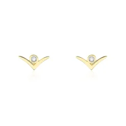 Hot Histoire d'Or Boucles D'oreilles Puces Volia Or Jaune Diamant