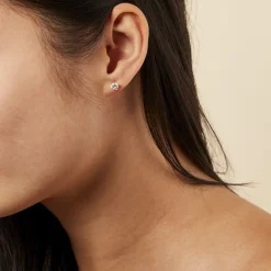 New Histoire d'Or Boucles D'oreilles Puces Victoria Or Jaune Diamant