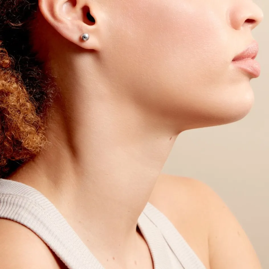 Clearance Histoire d'Or Boucles D'oreilles Puces Virgie argent blanc