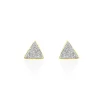 Hot Histoire d'Or Boucles D'oreilles Puces Yora Or Jaune