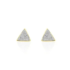 Hot Histoire d'Or Boucles D'oreilles Puces Yora Or Jaune