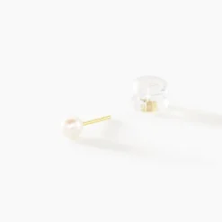 Clearance Histoire d'Or Boucles D'oreilles Suki Or Jaune Perle De Culture