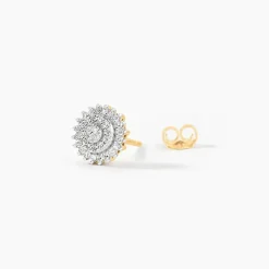 New Histoire d'Or Boucles D'oreilles Veronick Or Jaune Diamant