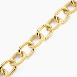 Histoire d'Or Bracelet Aelia Maille Alternee Acier Jaune* Bracelets|Bracelets Fantaisie