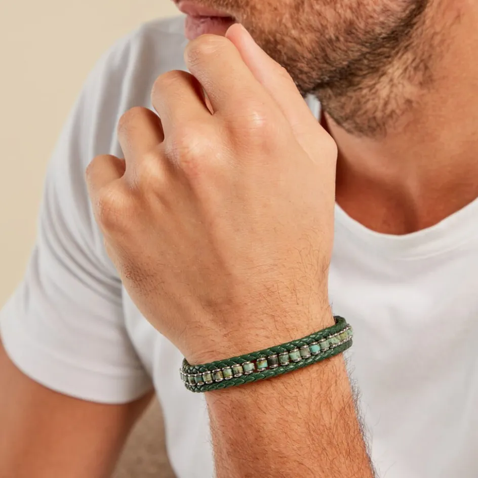 Histoire d'Or Bracelet Alassio Acier Blanc Turquoise* Bracelets|Bracelets Fantaisie