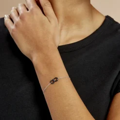 Hot Histoire d'Or Bracelet Alicia Argent Blanc Céramique argent blanc céramique noire