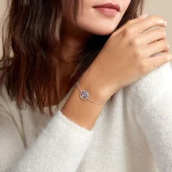 Outlet Histoire d'Or Bracelet Alive Argent Blanc Oxyde De Zirconium